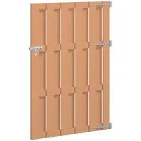 vidaXL Tuinpoort 100 x 150 cm WPC en Aluminium Bruin