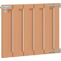 vidaXL Tuinpoort 100 x 80 cm WPC en Aluminium Bruin