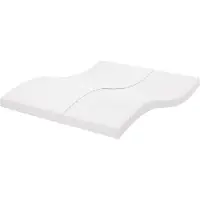 vidaXL Schuimmatras 7 zones hardheid 20 ILD 160x210 cm wit