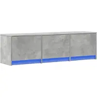 vidaXL TV Kast Betonkleurig Bewerkt hout