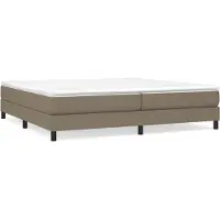 vidaXL Boxspring bed stof taupe 200x200 cm