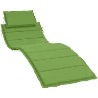 vidaXL Ligbedkussen 186x58x4 cm stof gemêleerd groen