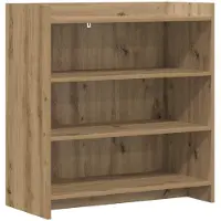 vidaXL Dressoir Artisanaal eiken 75 x 36 x 80 cm Bewerkt hout