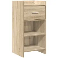 vidaXL Dressoir Sonoma Eiken 40 x 36 x 80 cm Bewerkt hout