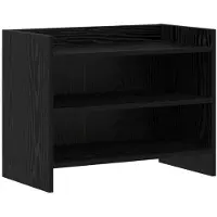 vidaXL TV-kastjes, 60 x 33 x 47 cm, zwart eikenfineer, houtvezel