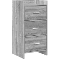 vidaXL Dressoir Grijs Sonoma 40 x 36 x 80 cm Bewerkt hout