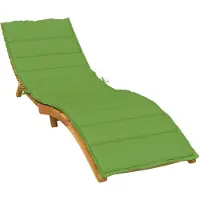 vidaXL Ligbedkussen 200x70x4 cm stof gemêleerd groen