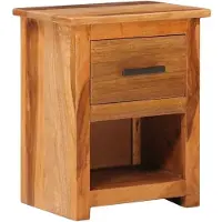 vidaXL Nachtkastje 40x30x50 cm massief hout
