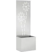 vidaXL Tuin Privacy Scherm Bloemen Zilver 50 x 32 x 150 cm