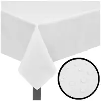 vidaXL Tafelkleden wit 5 stuks 100 x 100 cm