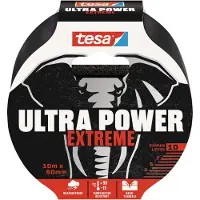 TESA Reparatietape Ultra Power Extreme repair 10mx50mm zwart | 6 stuks