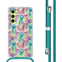 IMoshion Design hoesje met koord voor de Samsung Galaxy A34 (5G) - Jellyfish Watercolor