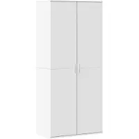 vidaXL Schoenenkast 80x39x178 cm bewerkt hout wit