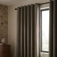 Fresh & Co Gordijnen 100% Verduisterend - Ringen - Taupe 150 x 250