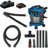 Bosch Gas 18v-10 L +1xpc18v 4.0ah+gal Industriële Stofzuiger