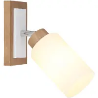 Globo Wandlampje Rowena hout