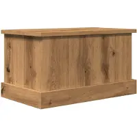 vidaXL Opbergbox 30x50x28 cm bewerkt hout artisanaal eikenkleurig