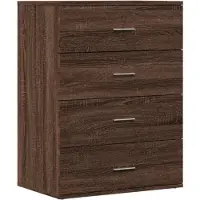 vidaXL Dressoir 60x39x80 cm bewerkt hout grijs sonoma