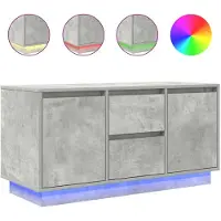 vidaXL Tv-meubel met LED-verlichting 100x41x50 cm betongrijs
