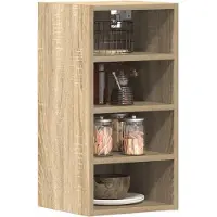 vidaXL - Bovenkast - Riga - 30x29,5x60 - cm - bewerkt - hout - sonoma - eikenkleurig