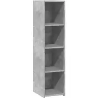vidaXL Hoge kast 30x41x124 cm bewerkt hout betongrijs