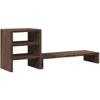vidaXL Monitorstandaard met bureau-organizer bewerkt hout sonoma eiken