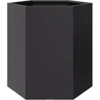 vidaXL Plantenbak zeshoek 46x40x45 cm staal zwart