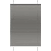 vidaXL Plissé rolgordijn 85x100 cm stofbreedte 84,4 cm antraciet