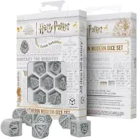 Q-workshop Slytherin Modern Dice Set (White)