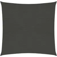 vidaXL Zonnezeil 160 g/m² 7x7 m HDPE antracietkleurig