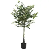 vidaXL Kunstfuxus boom 480 bladeren 130 cm groen