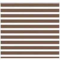 vidaXL Zebra rolgordijn 160x150 cm stofbreedte 155,9cm polyester bruin