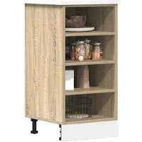 vidaXL Onderkast Riga, Sonoma-eikenhout, 40x44,5x81,5 cm, houtvezel