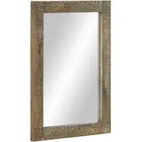 vidaXL Badkamerspiegel 50x2,5x70 cm massief mangohout