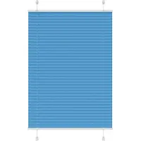 vidaXL Plissé rolgordijn 100x100 cm stofbreedte 99,4cm polyester blauw