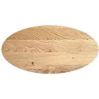 vidaXL Tafelblad 120x60x2 cm ovaal massief eikenhout