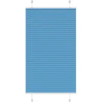 vidaXL Plissé rolgordijn 75x150 cm stofbreedte 74,4 cm polyester blauw