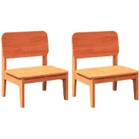 vidaXL Tuinstoelen, 2 stuks, wasbruin, 60x52,5x72 cm, massief grenenhout