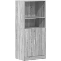 vidaXL Keukenkastje, grijs Sonoma, 57x41,5x131,5 cm, houtvezel