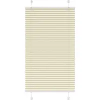 vidaXL Plissé rolgordijn 80x150 cm stofbreedte 79,4 cm polyester crème
