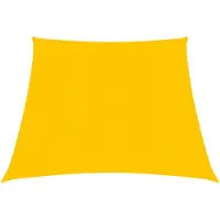 vidaXL Zonnezeil 160 g/m² 3/4x3 m HDPE geel