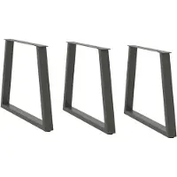vidaXL Eettafelpoten 3 st V-vormig 80x(72-73,3) cm staal antraciet