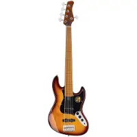 Sire Marcus Miller V5 Fretless 2nd Gen 5 Tobacco Sunburst - Elektrische basgitaar - Naturel