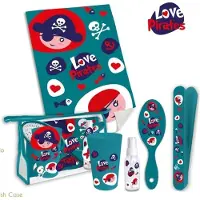 Kids Licensing toiletset Love Pirates junior blauw 6 delig