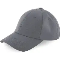 Beechfield Senvi Authentic Baseball Cap - Kleur Donker Grijs