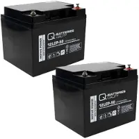 Q-Batteries Vervangingsaccu Voor Meyra Ortopedia Clou 9.500, Compact Rolstoel 24V 2 X 12V 50Ah