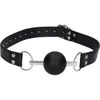 Ouch! Ball Gag met rubber bal - Zwart