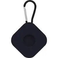 Mobigear Shockproof Siliconen Sleutelhanger voor Apple AirTag - Zwart