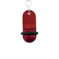 Combicraft Mini Classic hotel sleutelhanger bordeaux rood - 60x25mm - 5 stuks