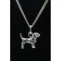 MOOYE ® - Collectie Zilveren Basset griffon vendeen grand ketting hanger - klein